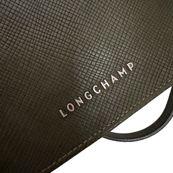 Longchamp Compact Pebbled Leather Crossbody Bag - Picture 15 of 16